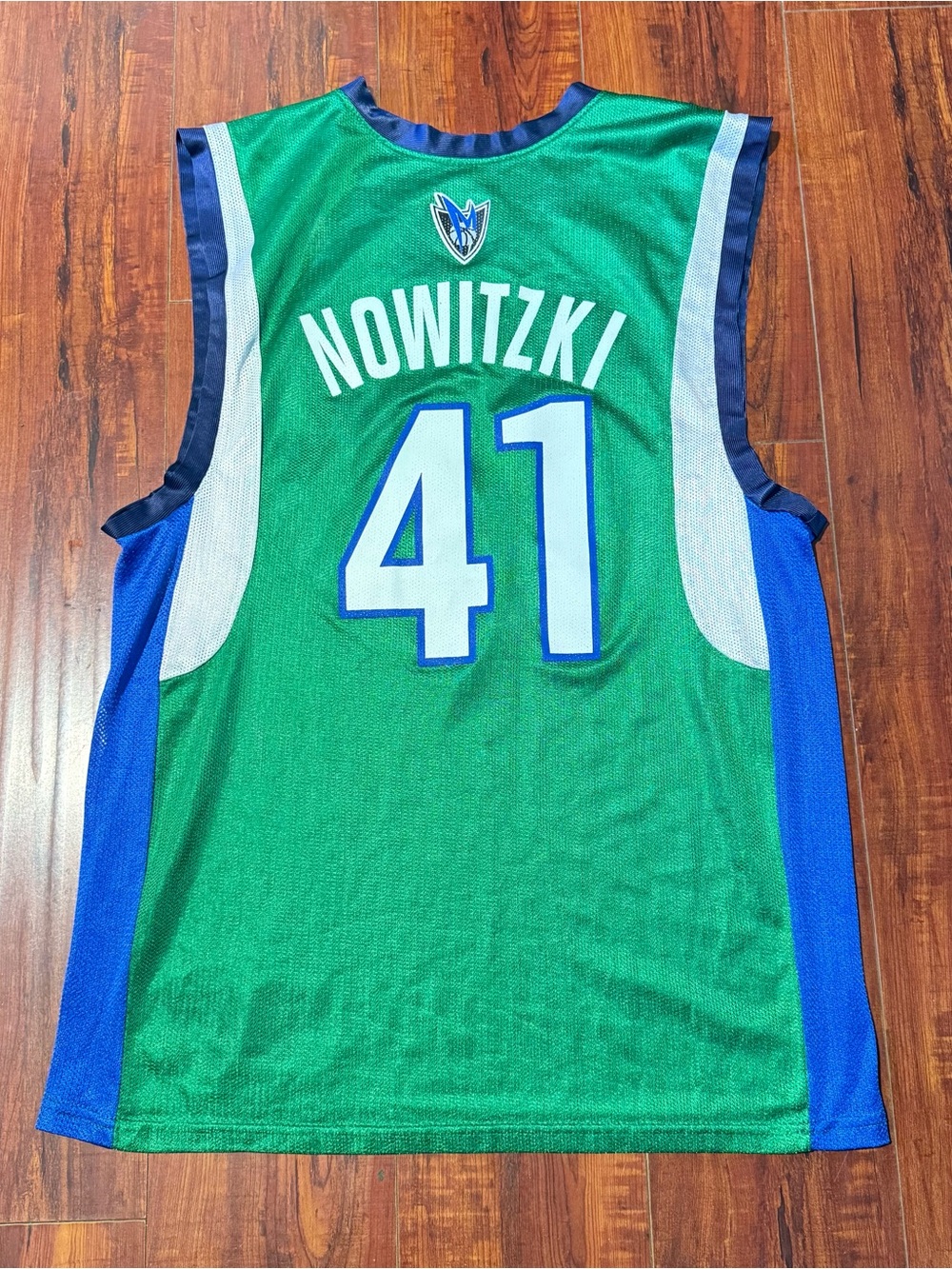 VTG Dirk Nowitzki NBA Dallas Mavericks Made In USA Jersey Mens Sz Medium Read!
